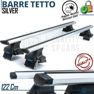 Car Roof Rack Bars in Extruded Aluminum Trophy Original with Anti-Theft Locking System | 122 CM 