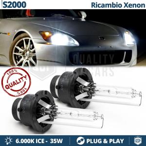 2x D2S Xenon Replacement Bulbs for HONDA S2000 HID 6.000K White Ice 35W 