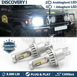 H4 Led Kit for LAND ROVER DISCOVERY 1 Low + High Beam 6500K 8000LM | Plug & Play CANbus