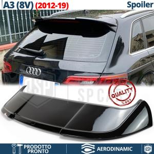 Rear Roof SPOILER FOR Audi A3 8V Sportback | BLACK Lid Spoiler Rs3 Style