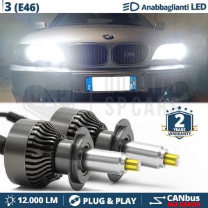 H7 LED Kit für BMW 3ER E46 Abblendlicht | Canbus LED Birnen 6500K 12000LM