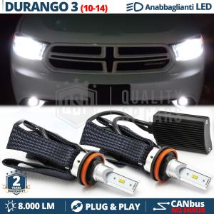 H11 LED Bulbs for Dodge DURANGO 3 Low Beam CANbus Bulbs | 6500K Cool White 8000LM