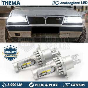 H4 Led Kit für LANCIA THEMA 1-2 Abblendlicht + Fernlicht 6500K 8000LM | Plug & Play CANbus
