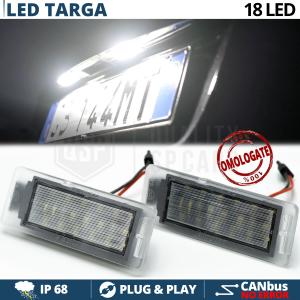 2 LED License Plate Lights for Opel INSIGNIA A Sports Tourer (13-17) | CANbus Ice White Light 