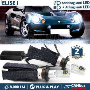 Kit LED H4 per LOTUS ELISE S1 Anabbaglianti + Abbaglianti CANbus | 6500K Bianco Ghiaccio
