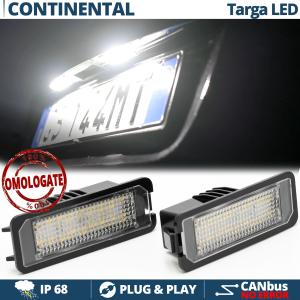 2 Luci Targa LED Per Bentley Continental Flying Spur CANbus Placchette Complete 18 LED 6500K