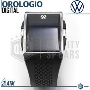 OROLOGIO da Polso ORIGINALE Volkswagen DIGITALE Logo VW Bianco con Scatola in Metallo Idea Regalo 