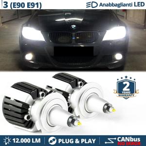 H7 LED Kit for BMW 3 Series E90 E91 Low Beam | Ice White CANbus 55W | 6500K 12000LM