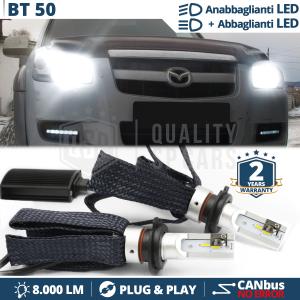 Kit LED H4 per MAZDA BT-50 Anabbaglianti + Abbaglianti CANbus | 6500K Bianco Ghiaccio