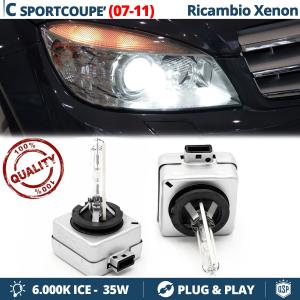 2x Ampoules Bi-Xenon D1S de Rechange pour MERCEDES CLASSE C SportCoupé (CL 203) 07-08 | 6000K Blanc Pur 35W