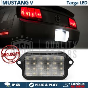 Luci Targa LED Specifiche per Ford Mustang 5 (05-10) | Placchetta Led CANbus, Luce Bianca POTENTE