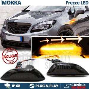 Dynamic LED Side Markers for OPEL MOKKA A | E-Approved Indicators Black Lens, CANbus No Error