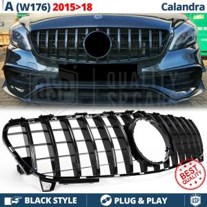 Front GRILLE for MERCEDES A CLASS W176 2015-18 | Glossy Black Tuning Grille