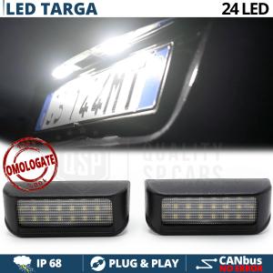 Placchette Luci Targa LED CANbus Per Citroen, Omologate | Luce Bianca Potente 6500K NO Errori