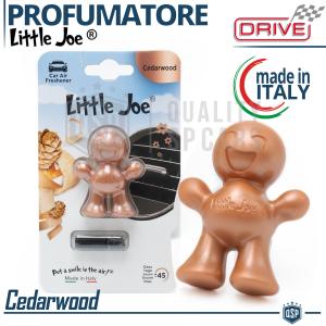 DÉSODORISANT VOITURE Little Joe® Couleur CUIVRE | Parfum d'Intérieur CEDARWOOD 45 Jours | MADE IN ITALY