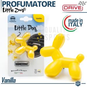 DÉSODORISANT VOITURE Little Dog® Chienchien JAUNE | Parfum d'Intérieur VANILLE 45 Jours | MADE IN ITALY