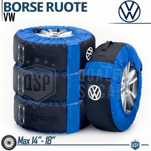 Volkswagen ORIGINAL Wheel Cover Bags for 14"-18" Tires VW Logo | Garage Tire Storage