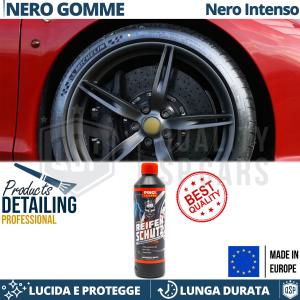 Nero Gomme Auto Professionale Applicabile su Ruote DR-Evo | CONCENTRATO Nero Intenso Lucido Car Detailing