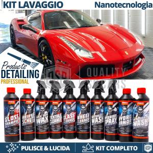 Prodotti LAVAGGIO Auto Professionali KIT Detailing COMPLETO per la Tua Fiat | Nanotecnologia, Lucidatura, Pulizia | MADE IN EUROPE