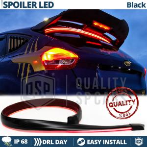 LED HECKSPOILER Für Ford Fiesta | LED Dachspoiler Klebender Durchscheinendes Schwarz