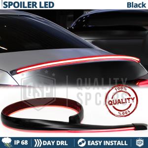 Rear Adhesive LED SPOILER For Chevrolet Corvette | Roof LED Strip in Translucent Black