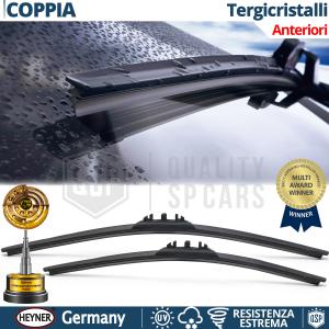 2 Wiper Blades for Opel Combo C Front HEYNER GERMANY FLAT NANO Graphited | AWARD-WINNING