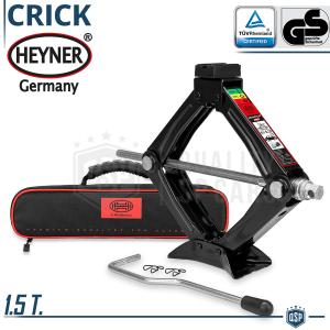 Car Jack PROFESSIONAL Portable Lifter Heyner GERMANY | Capacity 1.5 Ton | TÜV GS Approved