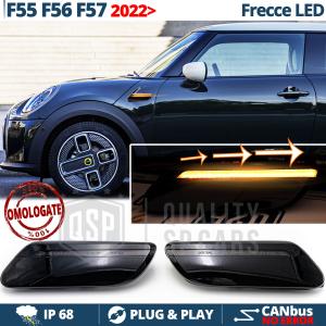2 Black Sequential Dynamic LED Side Markers for MINI COOPER F55 F56 F57 (from 2022)  | E-Approved, Canbus No Error