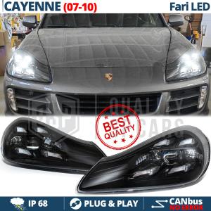 2 PHARES LED Pour Porsche CAYENNE I Phase 2 2007-10 APPROUVÉ | Transformation des Phares MATRIX Style