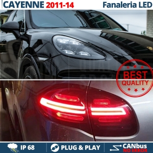 FARI LED Per Porsche Cayenne 2 (958) 10-14 ANTERIORI + POSTERIORI | Trasformazione Luci in Nuovo Modello MATRIX