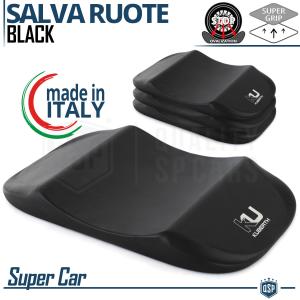 Black Tire Cradles Flat Stop Protector, Anti-Ovalizing Wheel Saver | Original KUBERTH S Supercar MADE IN ITALY