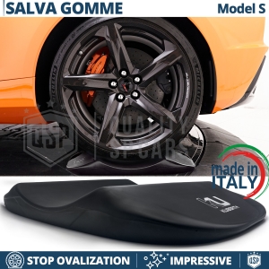 Black TIRE CRADLES For Chevrolet Corvette, Flat Stop Protector | Original Kuberth MADE IN ITALY