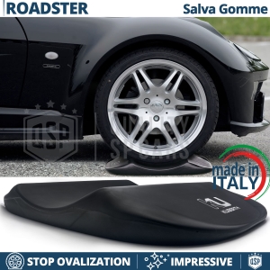 Cuscini SALVA GOMME Neri Per Smart Roadster, Antiovalizzanti Ruote | Originali Kuberth MADE IN ITALY