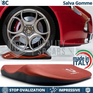 Red TIRE CRADLES for Alfa 8C, Flat Stop Protector | Original Kuberth MADE IN ITALY