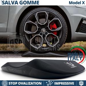 Black Carbon TIRE CRADLES Flat Stop Protector, suitable for SKODA | Original Kuberth MADE IN ITALY