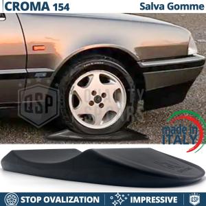 Black TIRE CRADLES Flat Stop Protector, for Fiat Croma 154 | Original Kuberth MADE IN ITALY