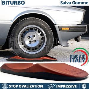 Red TIRE CRADLES Flat Stop Protector, for Maserati Biturbo | Original Kuberth MADE IN ITALY