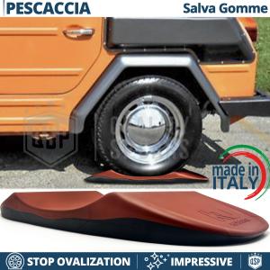 Cuscini SALVA GOMME Anti-ovalizzanti Rossi, per Volkswagen Pescaccia Tipo 181 | Originali Kuberth MADE IN ITALY