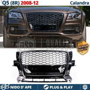 Front GRILLE for Audi Q5 8R (08-12), HONEYCOMB Grille Gloss Black | Tuning Style rs