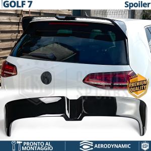 SPOILER Posteriore per VW GOLF 7 12-17, Alettone Cofano NERO Lucido Aerodinamico in ABS Tuning