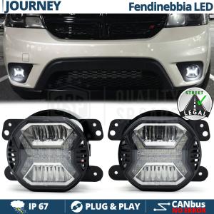 LED Nebelscheinwerfer für Dodge JOURNEY ZUGELASSEN, mit LED DRL Tagfahrlichtern | Weißes Licht 