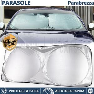 Tendina Parasole per Peugeot 408 3 Parabrezza Interno, Pieghevole, Struttura in ACCIAIO